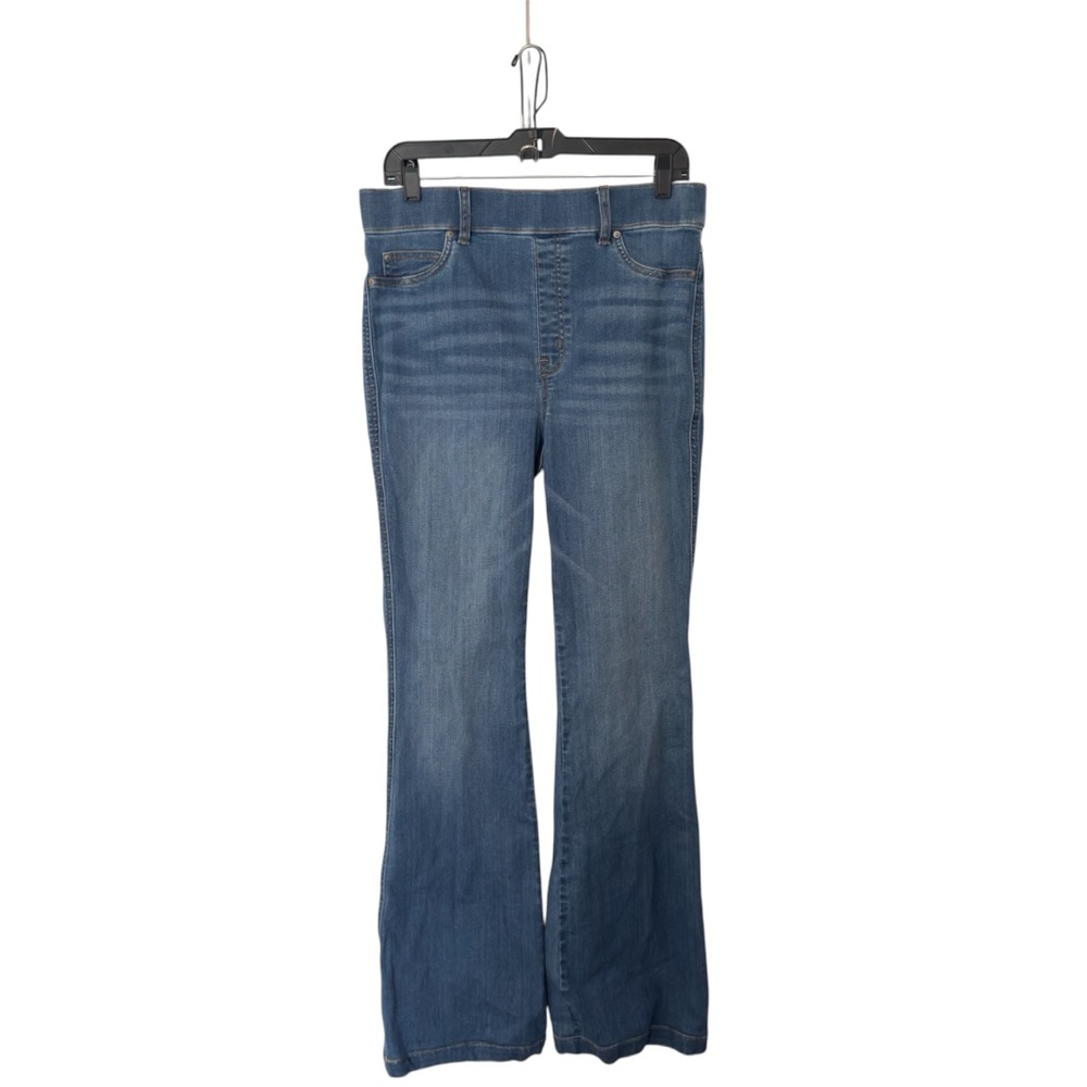 Spanx Vintage Indigo Large 4 Way Stretch High Rise Flare Pull On Jeans … - Picture 3 of 8